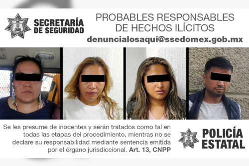 Atrapan a tres ladronas y un ladrón de Oxxo en La Providencia, Metepec